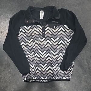 Cinch Black and White Chevron Fleece